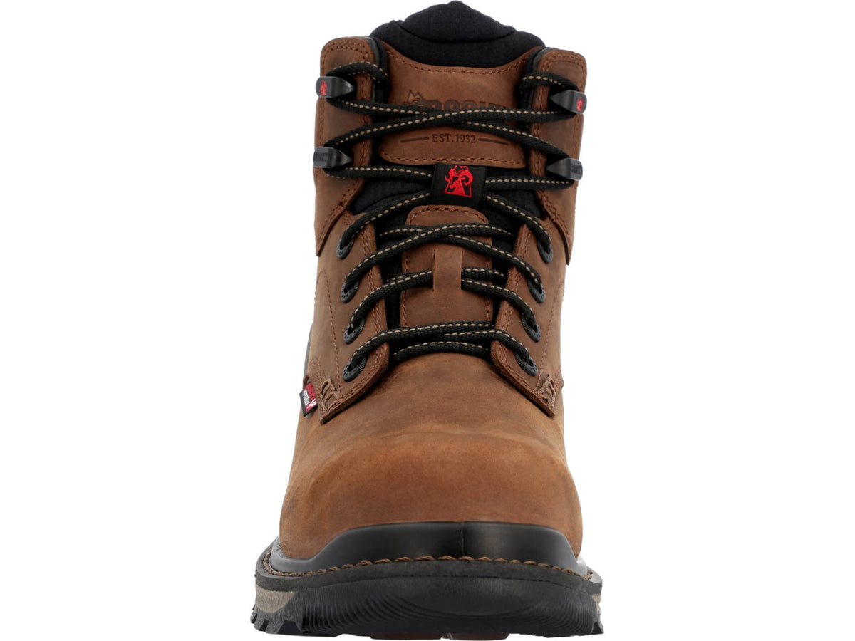 Rocky Boots Rams Horn Waterproof Composite Toe Work Boot - Men's Crazy Horse
