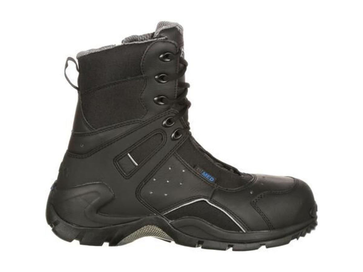 Rocky Boots 1st Med Carbon Fiber Toe Puncture-resistant Side-zip Waterproof Public Service Boot