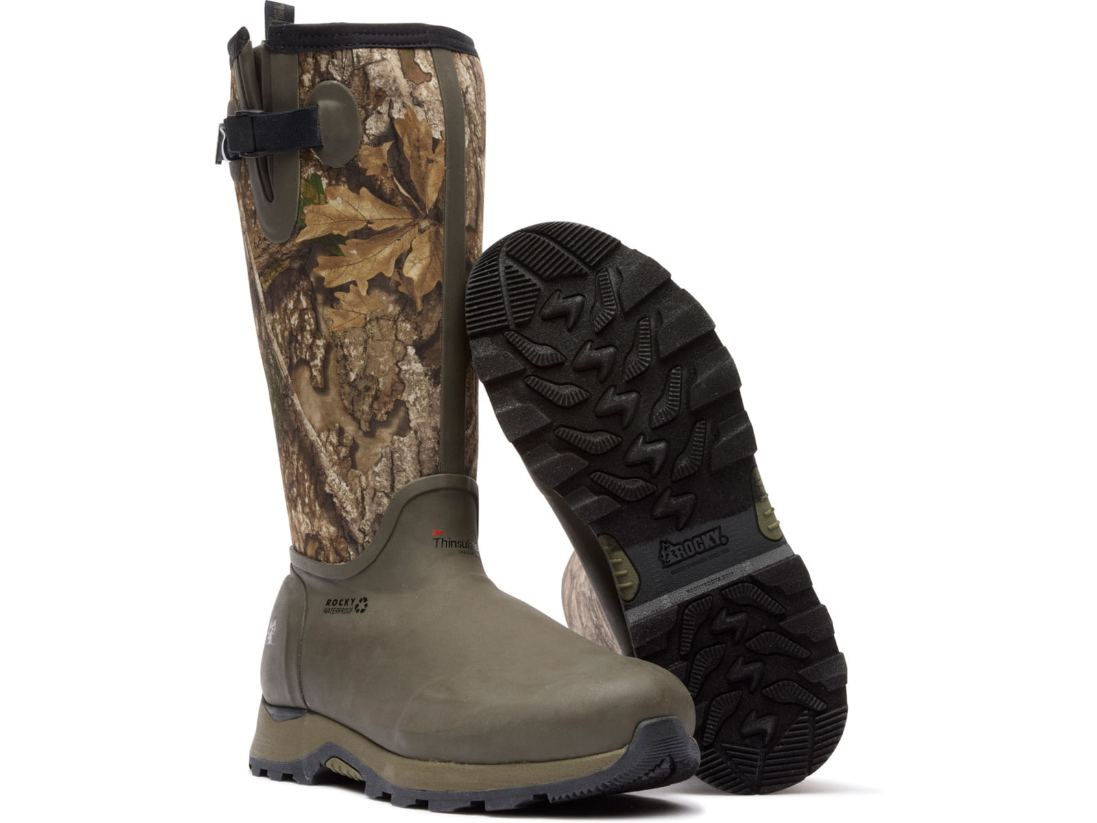 Rocky Trophy Series 1000G Insulated Pull-On Boots - Men's Realtree APX Size