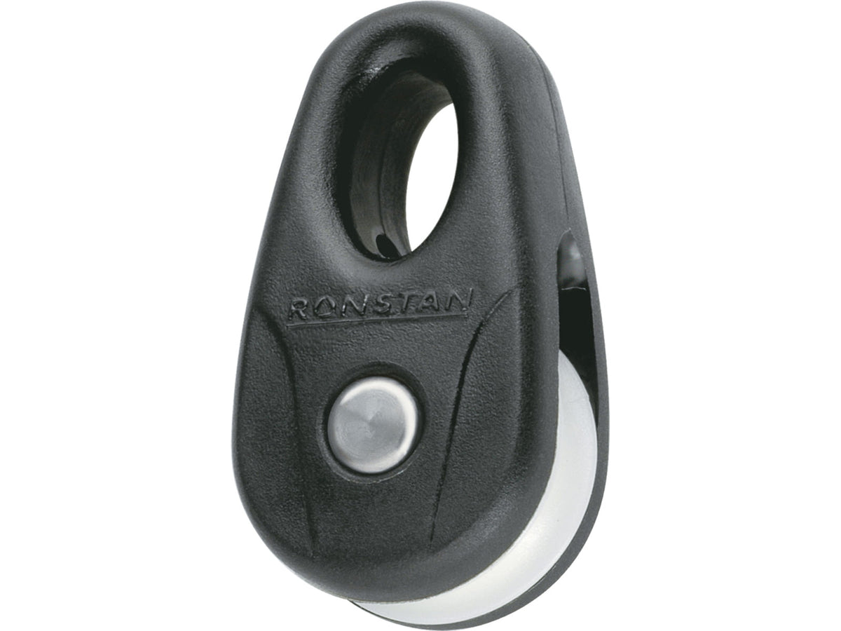 Ronstan Kite Block - Black w/White Sheave Pair RF13101-2