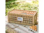 Roots & Harvest Collapsible Egg Crate Tan 25 x 13 x 10-1/4in