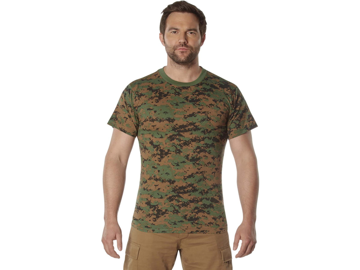 Rothco 100percent Cotton Camo T-Shirt - Mens
