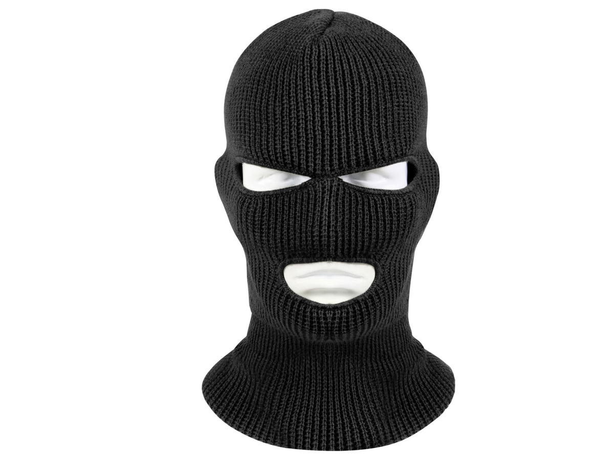 Rothco 3 Hole Face Mask Black 5504-Black