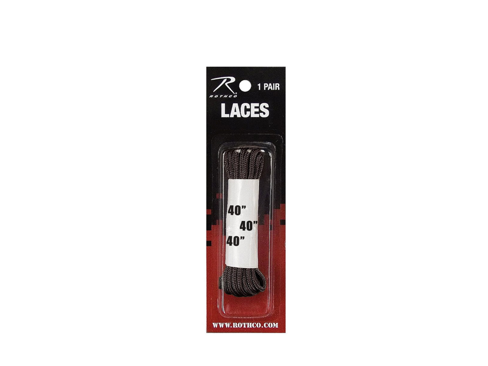 Rothco 40 Dress Shoe Lace Black 40 Inches 6061-Black-40Inches