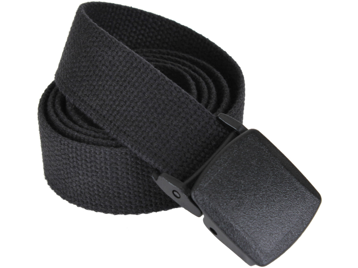 Rothco 54 Inch Military Plastic Buckle Web Belt Black 4963
