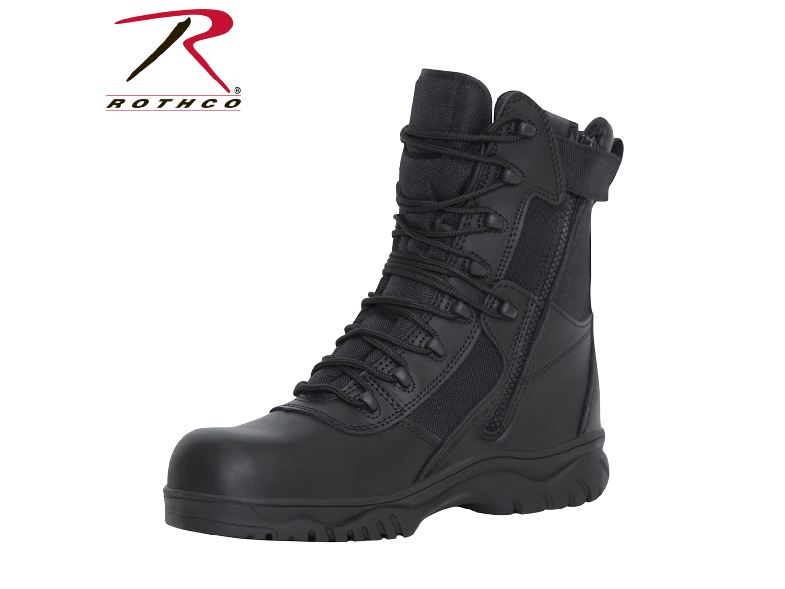 Rothco 8 Inch Forced Entry Tactical Boot With Side Zipper & Composite Toe 977 4 5063-4