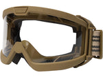 Rothco ANSI Ballistic OTG Goggle System Interchangeable Smoke/Clear/Yellow Lenses Coyote Brown Frame 10738-CoyoteBrown