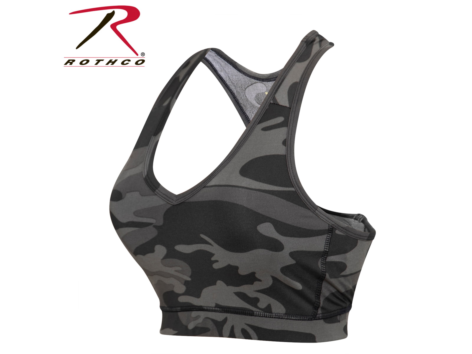 Rothco Camo Sports Bra Black Camo XL 2922-BlackCamo-XL