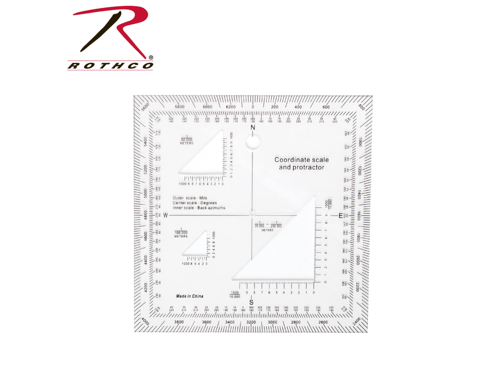 Rothco Coordinate Scale Protractor