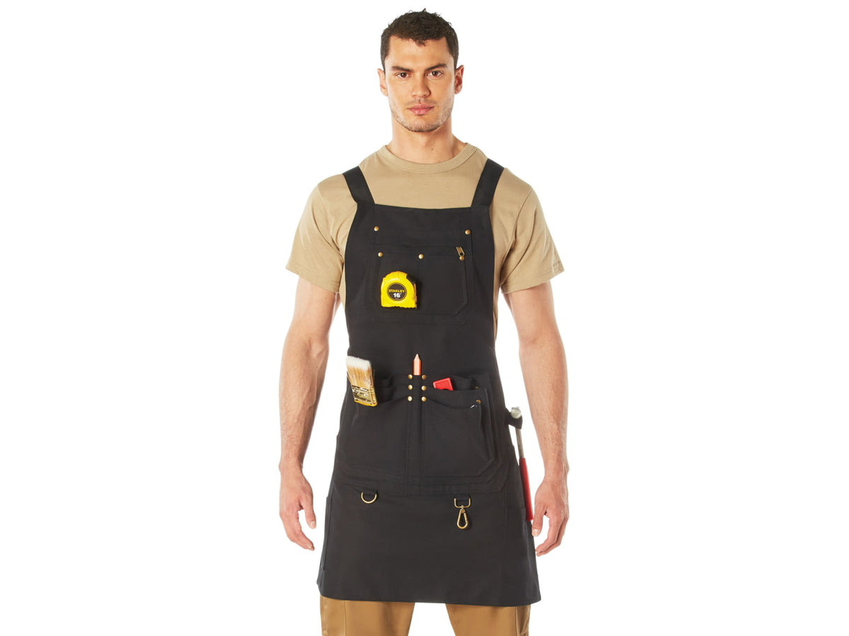 Rothco Canvas Full Work Apron Black 42028-Black