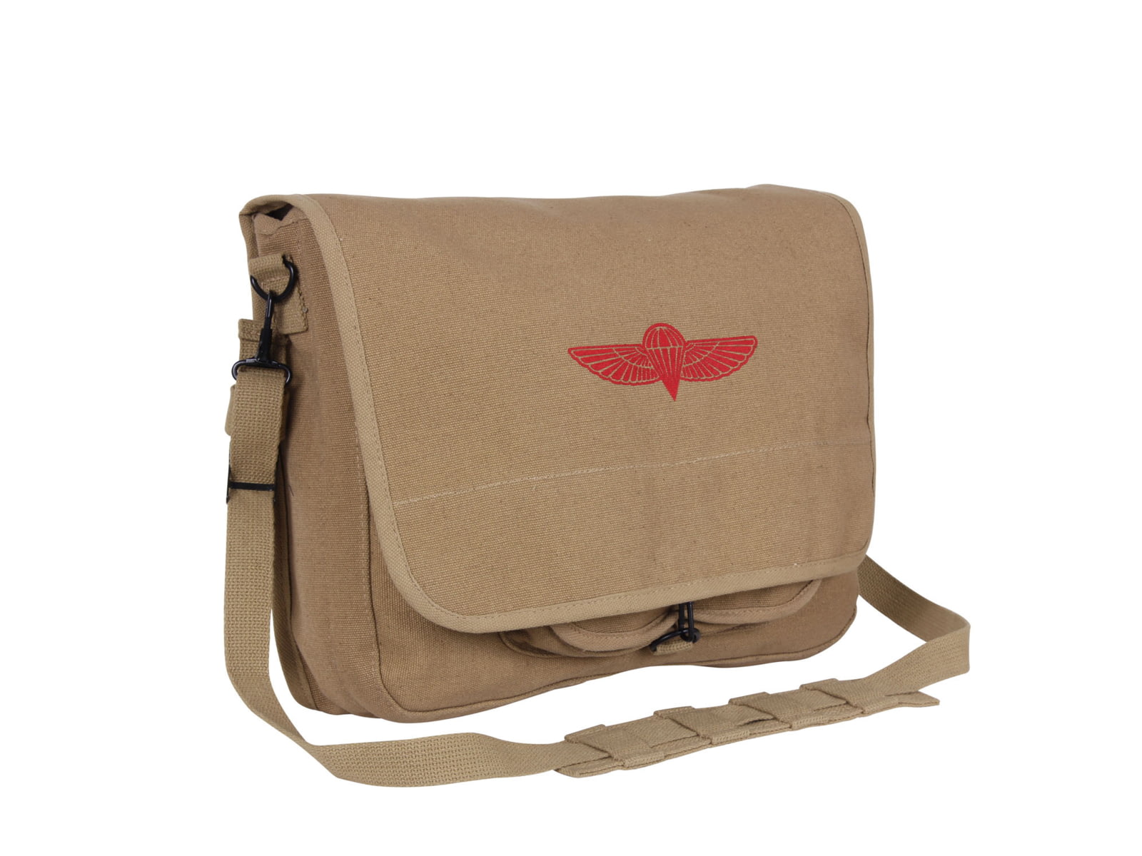Rothco Canvas Israeli Paratrooper Bag Khaki 8120-Khaki