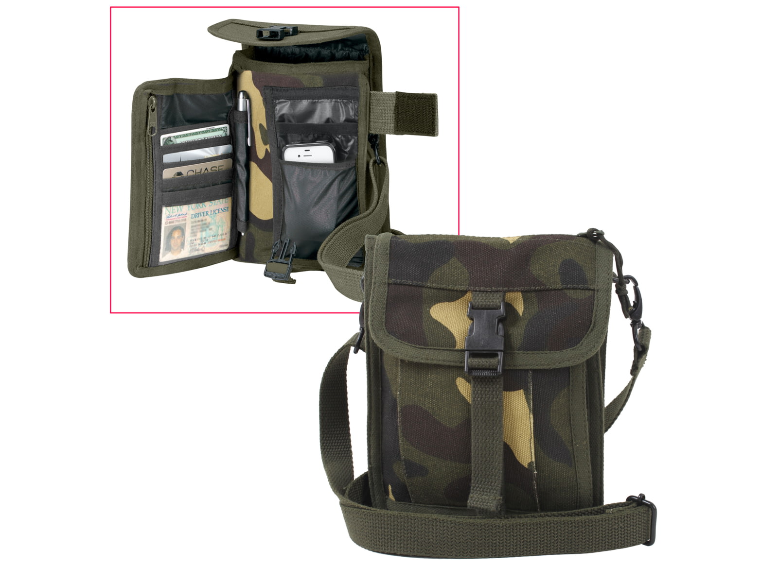 Rothco Canvas Travel Portfolio Bag Earth Brown 2125-EarthBrown
