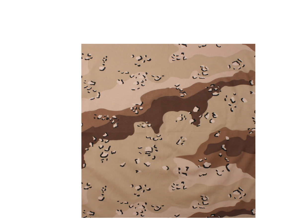 Rothco Classic Camo Bandana 6-Color Desert Camo 4139-6-ColorDesertCamo