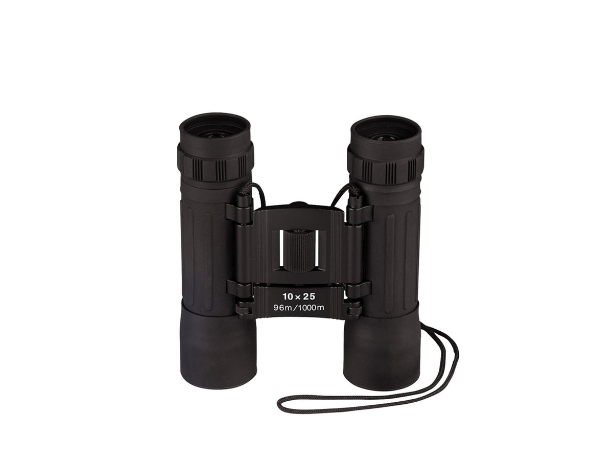 Rothco 10x25mm Roof Prism Compact Binoculars Black 10285