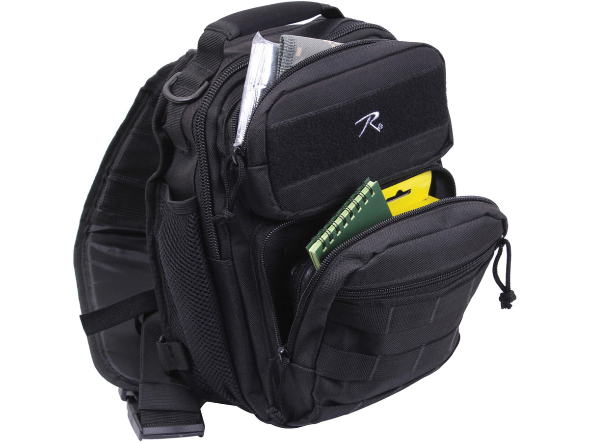 Rothco Compact Tactisling Shoulder Bag Black 25510-Black