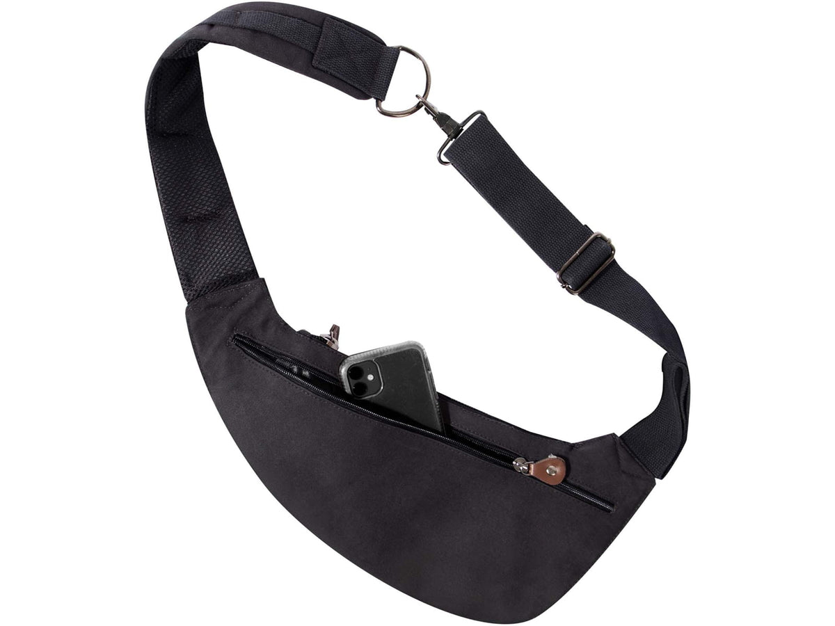 Rothco Crossbody Canvas Sling Bag Black 24980-Black
