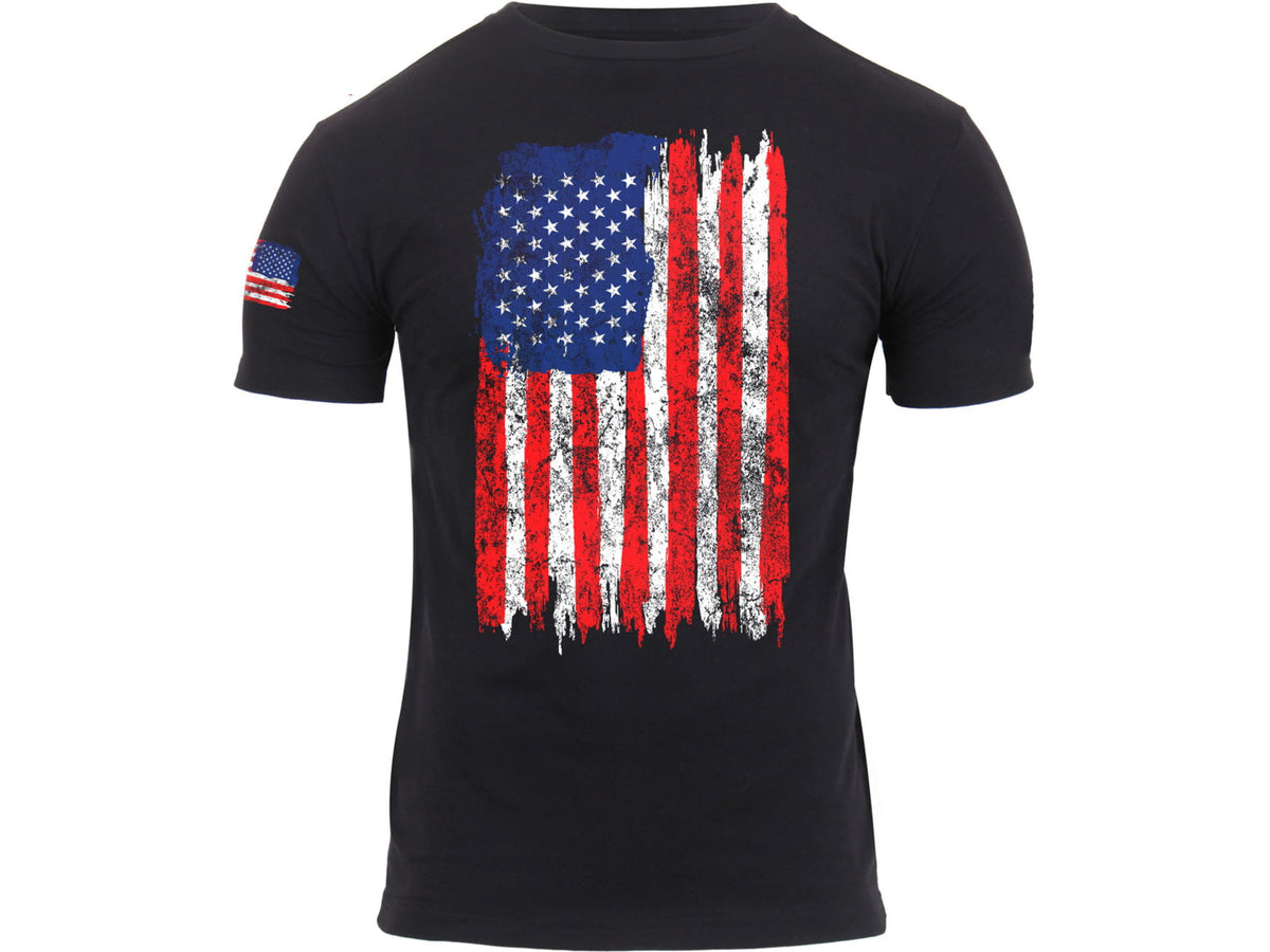 Rothco Distressed US Flag T-Shirt - Men's