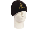 Rothco Embroidered USMC Watch Cap Gold Eagle Globe & Anchor Insignia One Size 53270