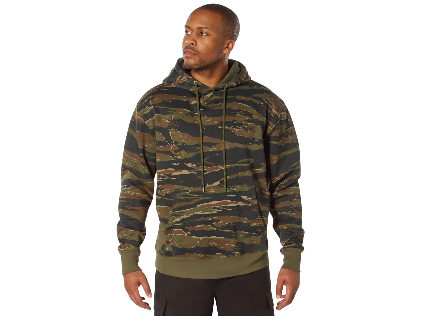 Rothco Every Day Pullover Hooded Sweatshirt - Men's Tiger Stripe Camo Medium 43050-TigerStripeCamo-M