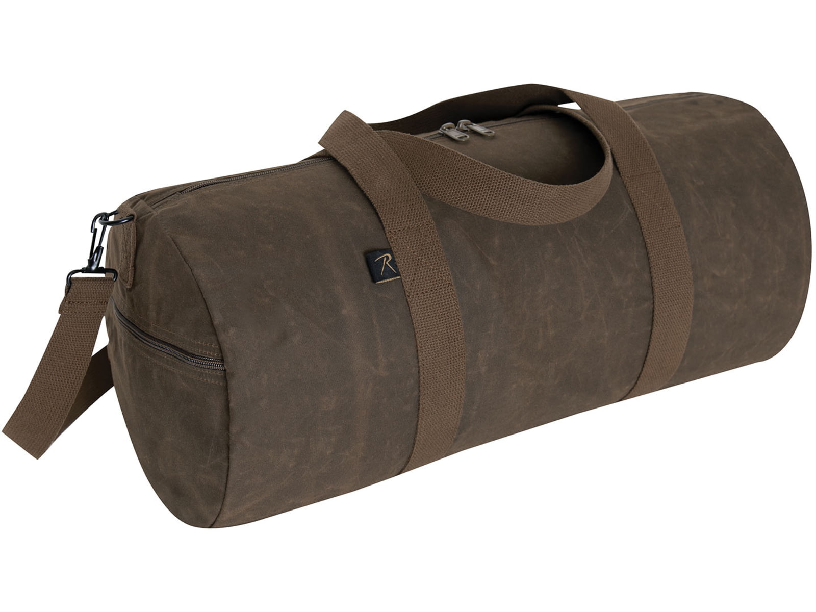 Rothco Waxed Canvas Shoulder Duffle Bag Brown 2417-Brown