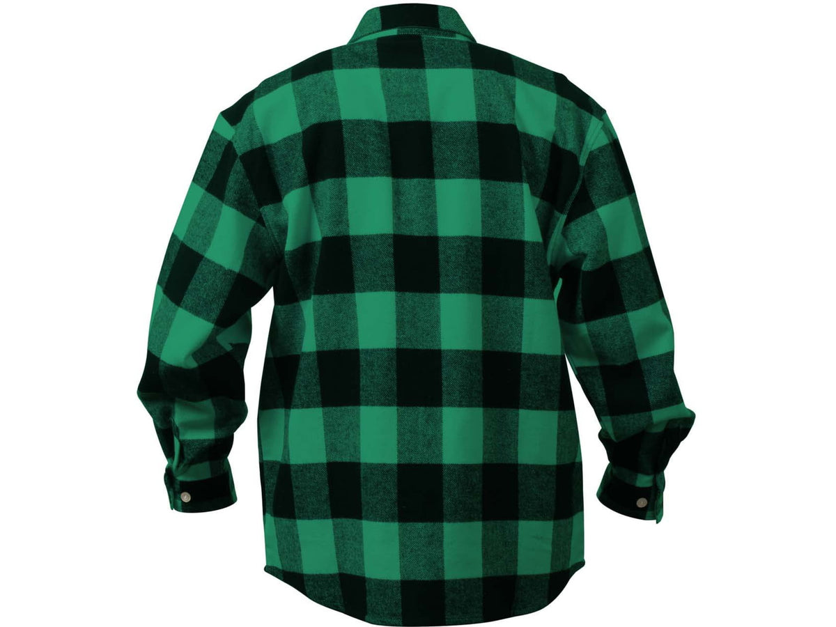 Rothco Extra Heavyweight Buffalo Plaid Flannel Shirt - Mens