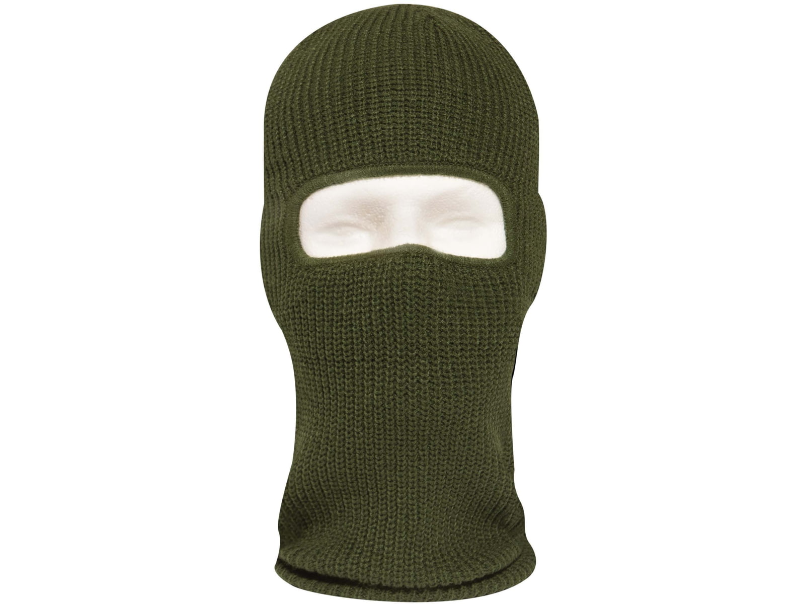 Rothco Fine Knit One Hole Facemask Olive Drab One Size 25969-OliveDrab