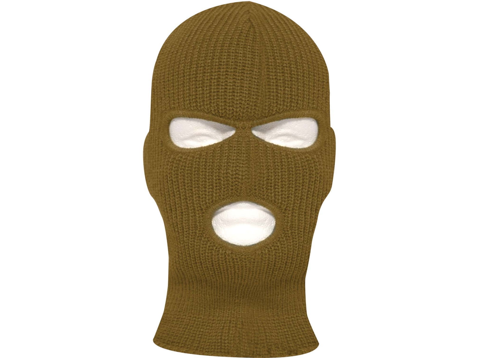 Rothco Fine Knit Three Hole Facemask Coyote Brown 15989-CoyoteBrown