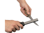 Rothco Folding Pocket Sharpener ABS Plastic Handle Carbon Steel Sharpener Diamond Coating 32300