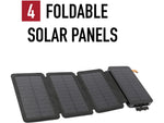Rothco Folding Solar Panel w/ Power Bank 16000mah Black 42111