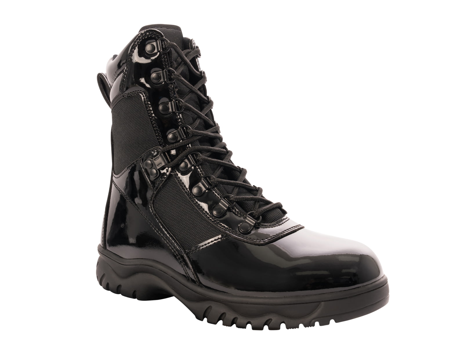 Rothco Forced Entry High-Gloss Tactical Boot with Side Zipper - 8 Inch