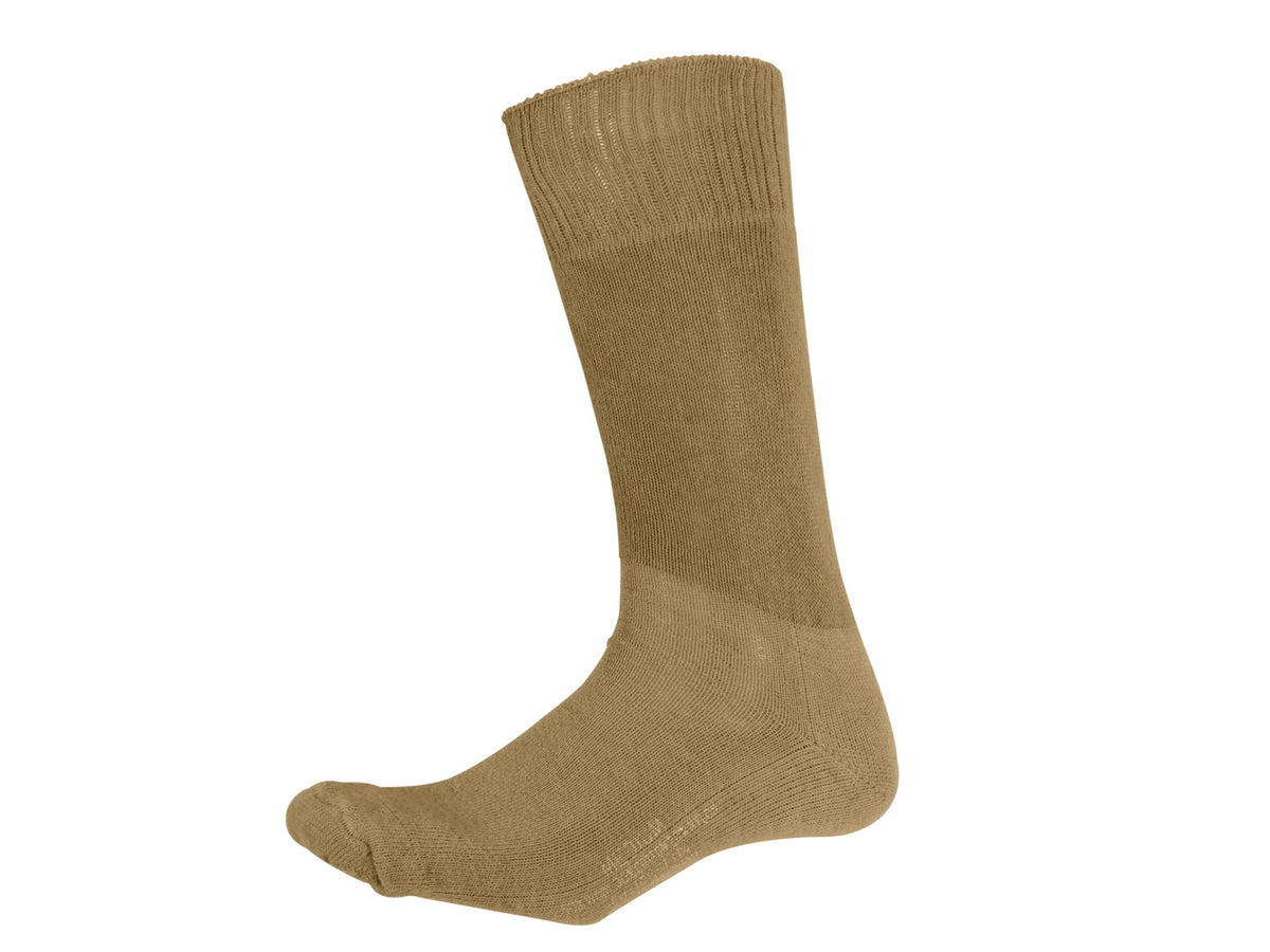 Rothco G.I. Type Cushion Sole Socks Coyote Brown L 4557-CoyoteBrown-L