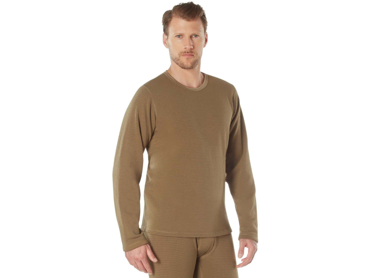 Rothco Gen III Level II Underwear Crew Top - Mens Coyote Brown Extra Large 69140-AR670-1CoyoteBrown-XL