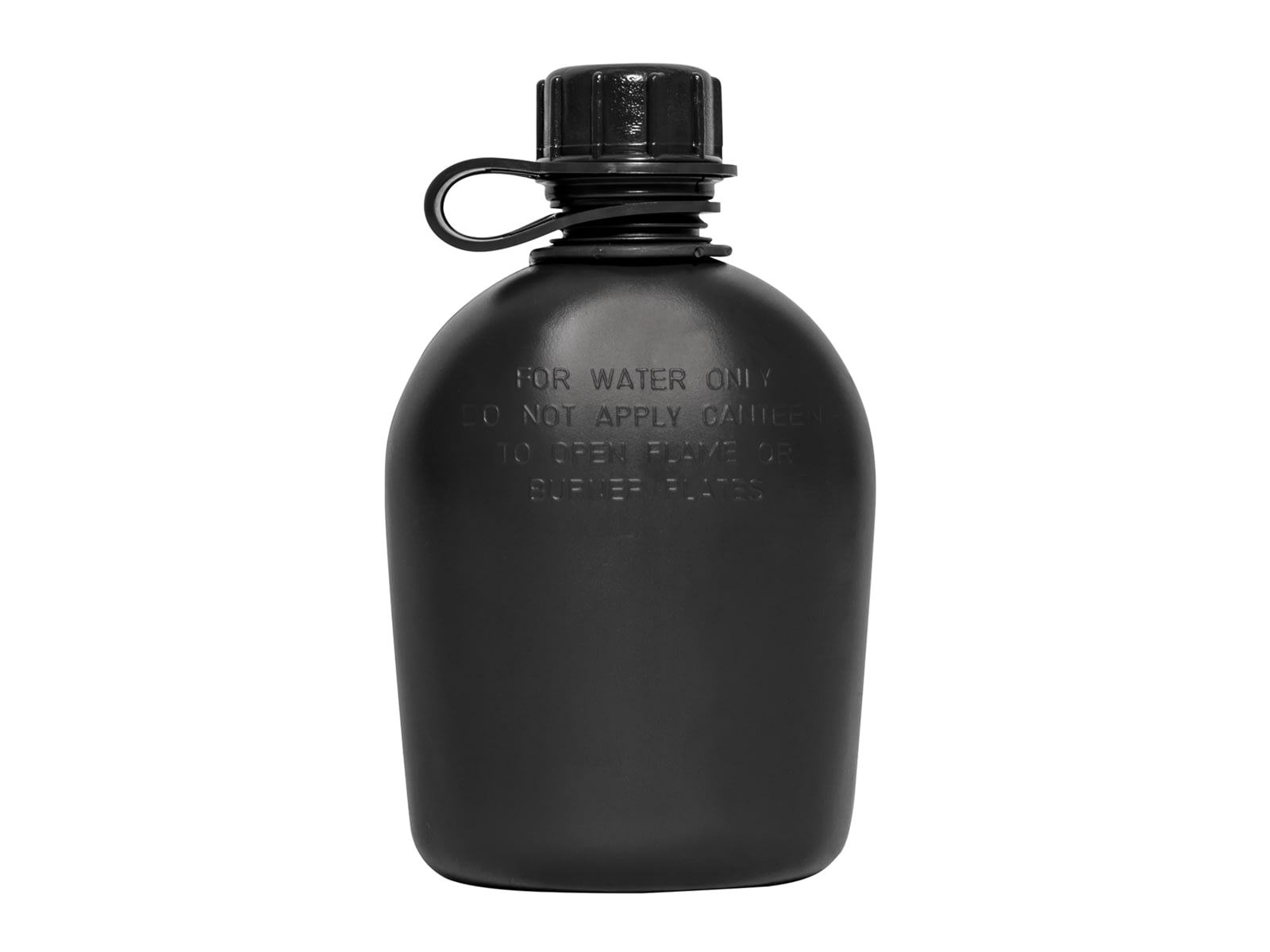 Rothco Genuine G.I. 3 Piece 1 Quart Plastic Canteen Black 1 Qt 20427
