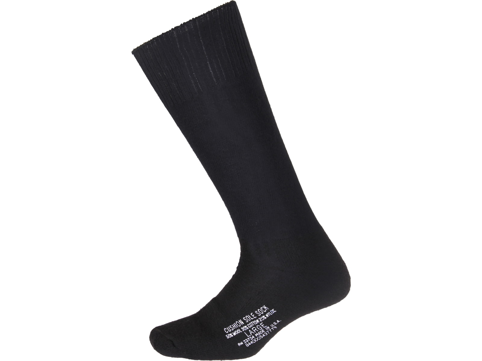 Rothco Government Issue Irregular Cushion Sole Socks Men's Black Small 7448-484