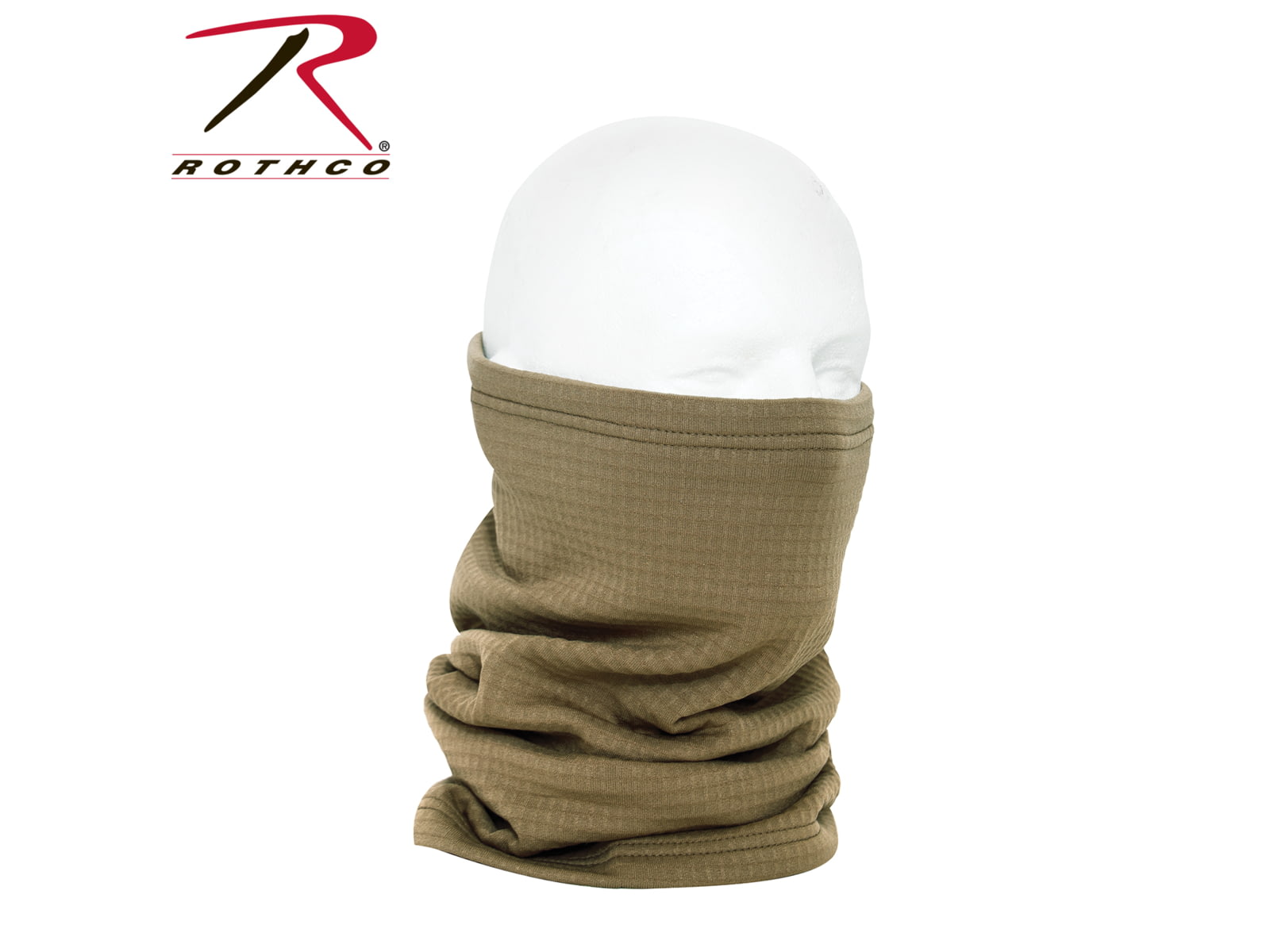 Rothco Grid Fleece Neck Gaiter Coyote Brown 55010-CoyoteBrown