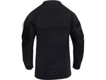 Rothco 1/4 Zip Tactical Airsoft Combat Shirt - Men's Black
