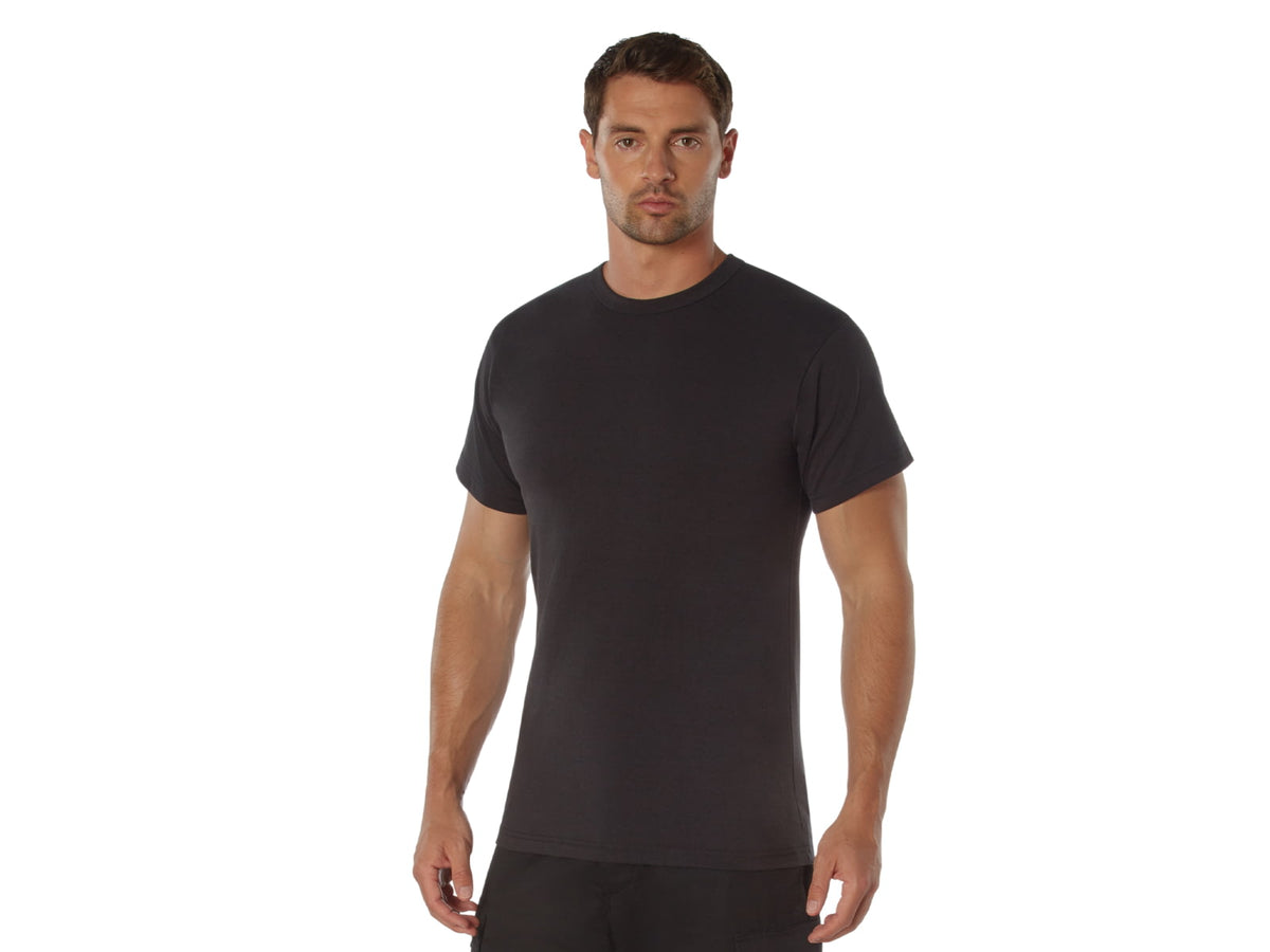 Rothco Military Heavyweight T-Shirt Black L 50175-Black-L
