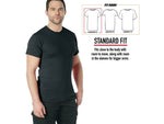 Rothco Military Heavyweight T-Shirt Black L 50175-Black-L