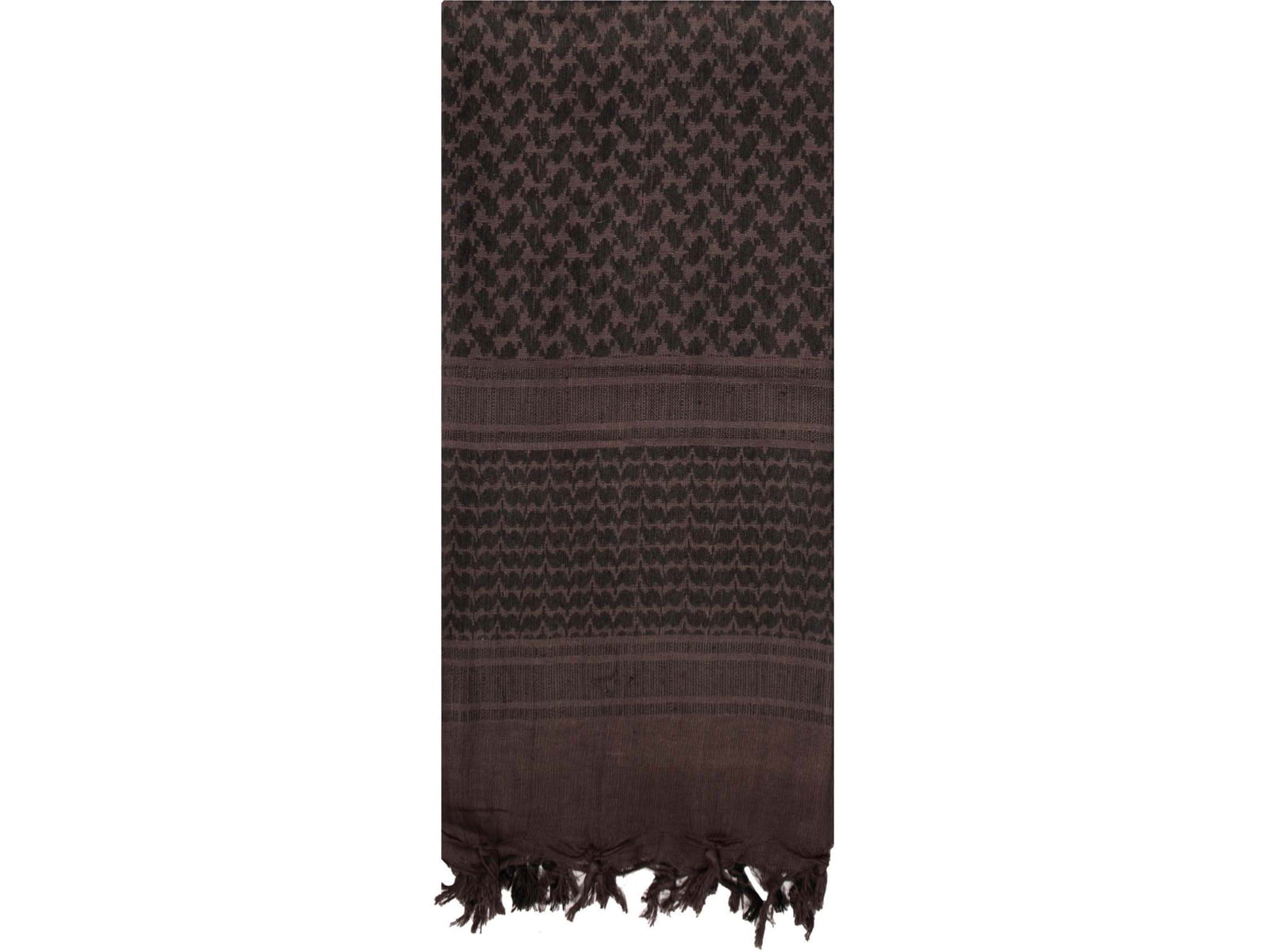 Rothco Lightweight Shemagh Tactical Desert Keffiyeh Scarf Black/Brown 4537-BlackBrown