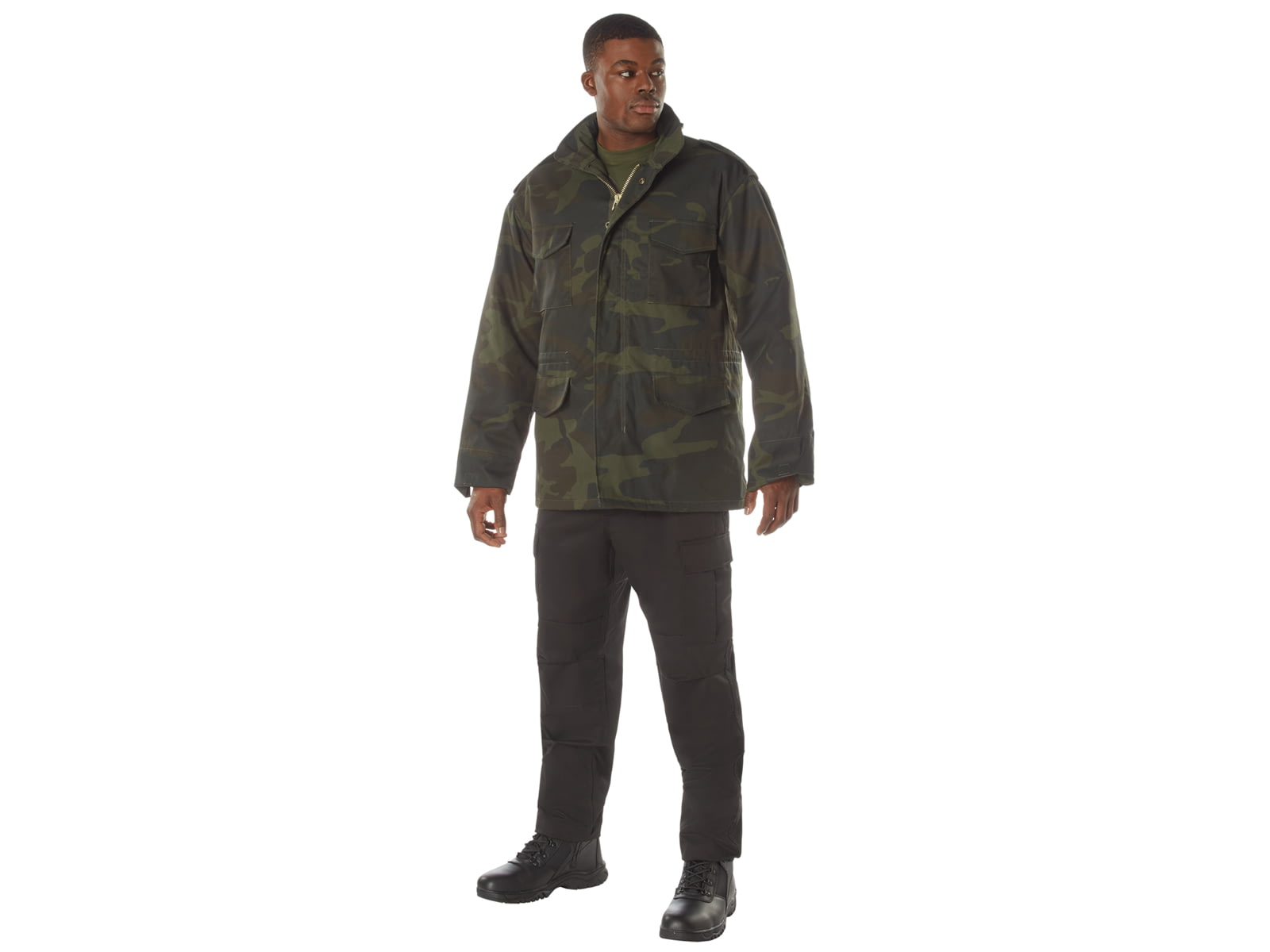 Rothco Camo M-65 Field Jacket - Men's Midnight Woodland Camo
