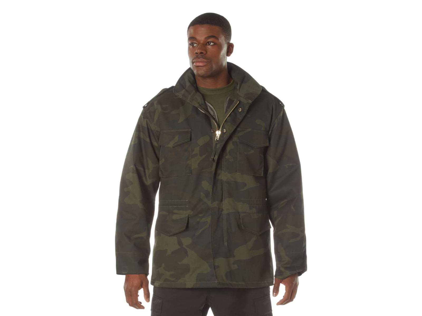 Rothco Camo M-65 Field Jacket - Men's Midnight Woodland Camo