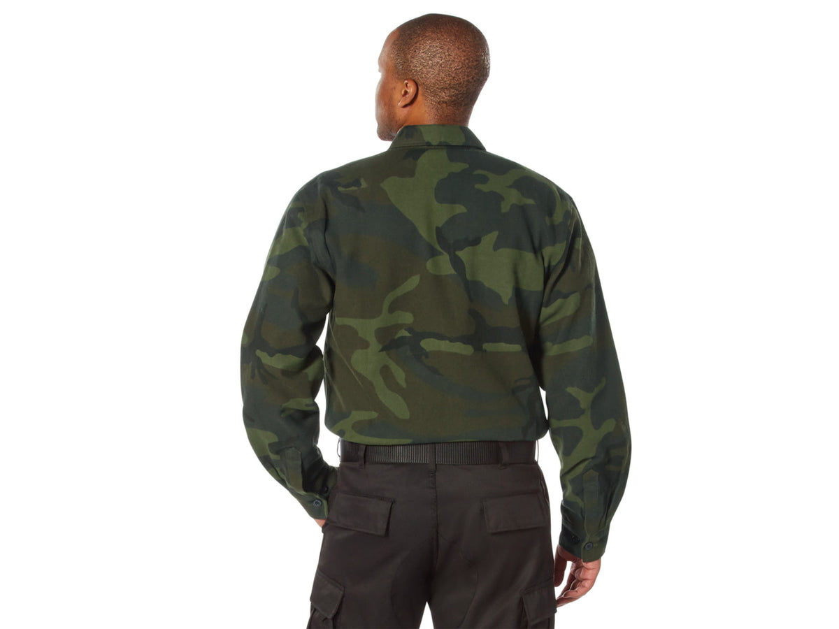 Rothco Midnight Camo Flannel Shirt - Men's Midnight Woodland Camo 3XL 47317-WoodlandCamo-3XL