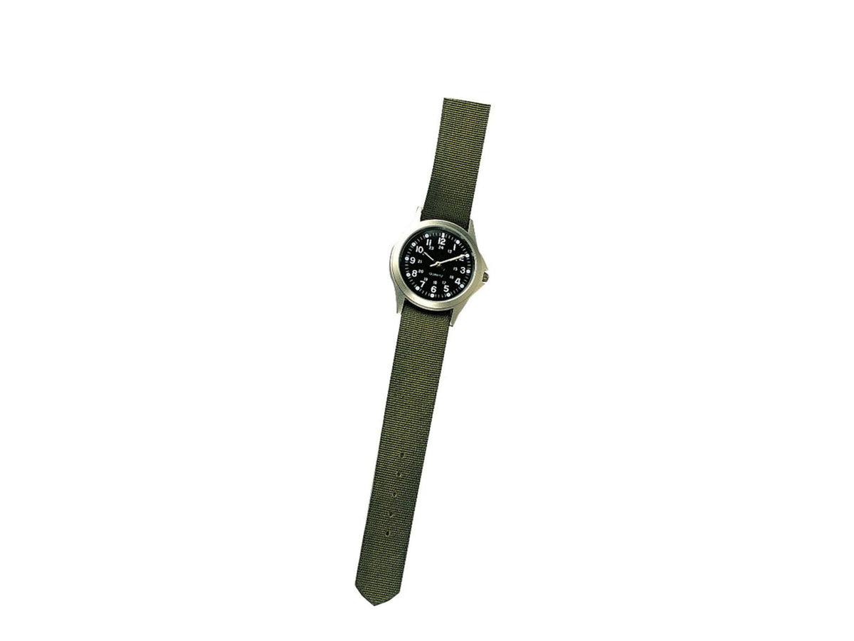 USED Rothco Military Style Quartz Watch Olive Drab 4127-OliveDrab
