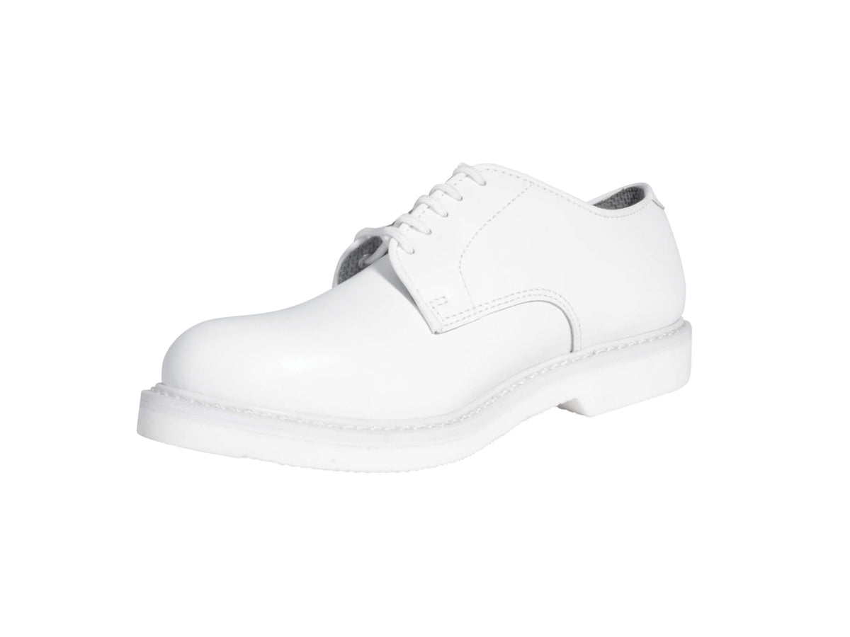 Rothco Military Uniform Oxford Leather Shoes - Men's White