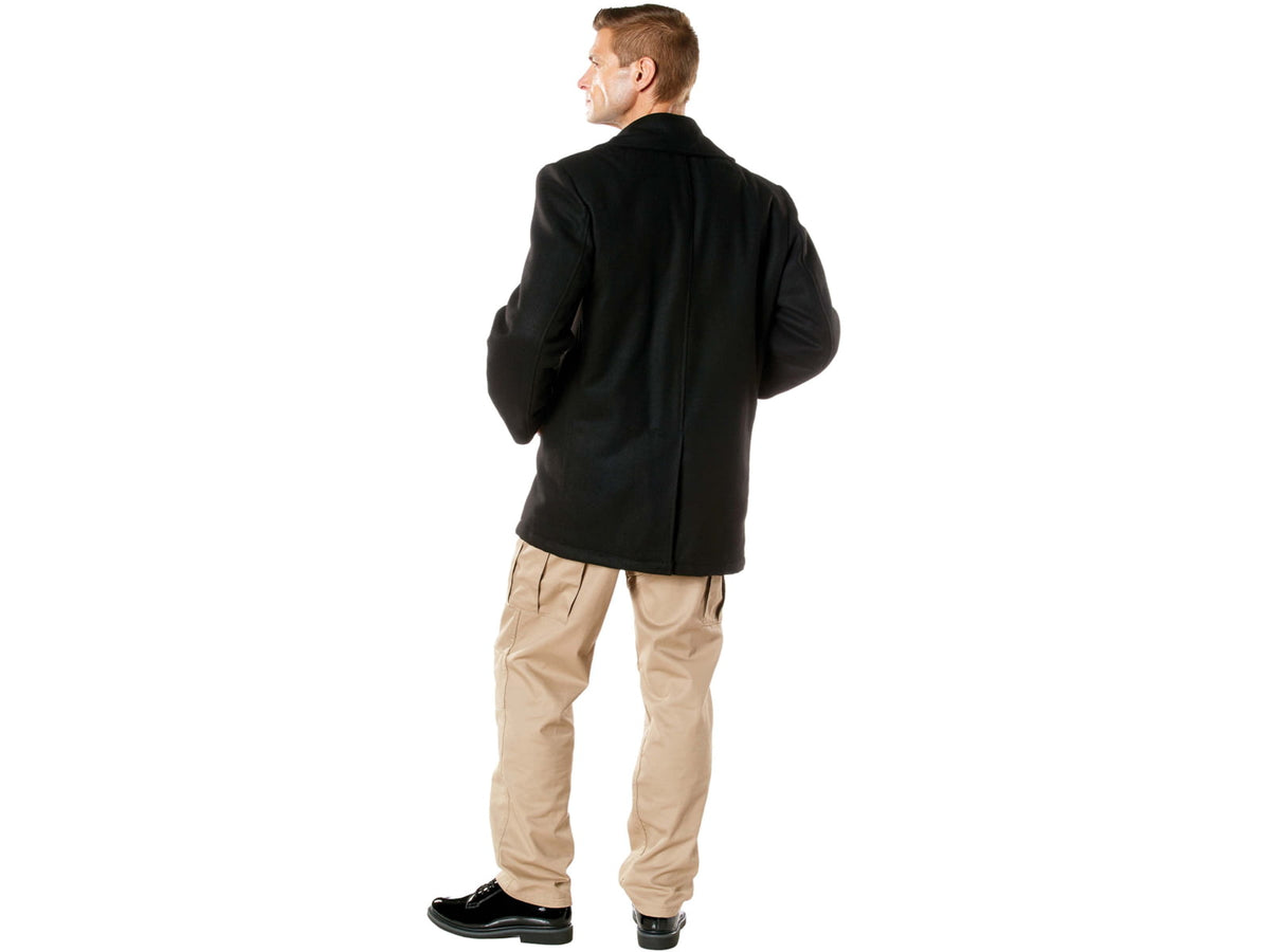 Rothco Naval Heritage Pea Coat - Men's Black 2XL 71021-Black-2XL