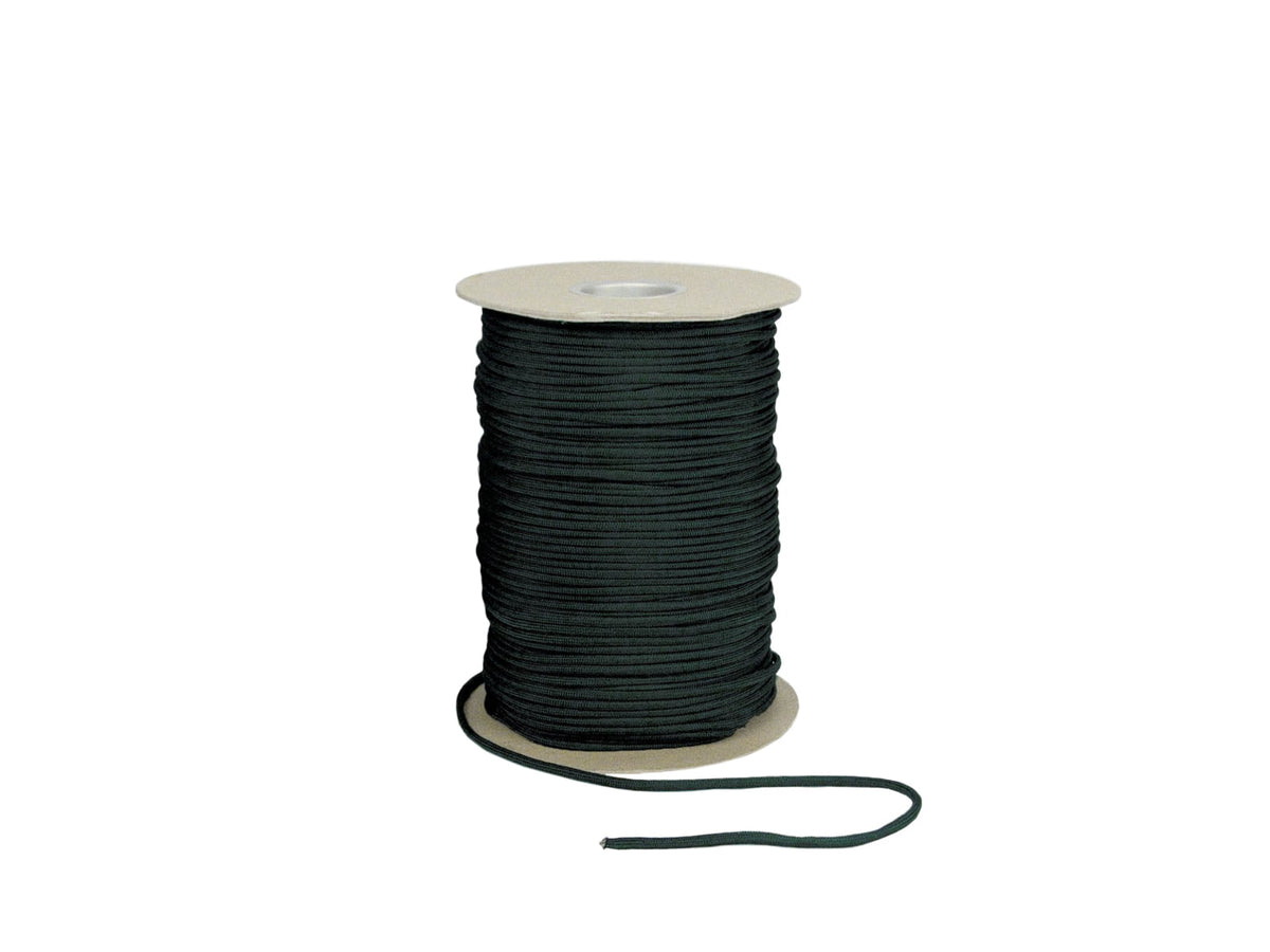 Rothco Nylon Paracord 550lb 1000 Ft Spool Black 304-Black