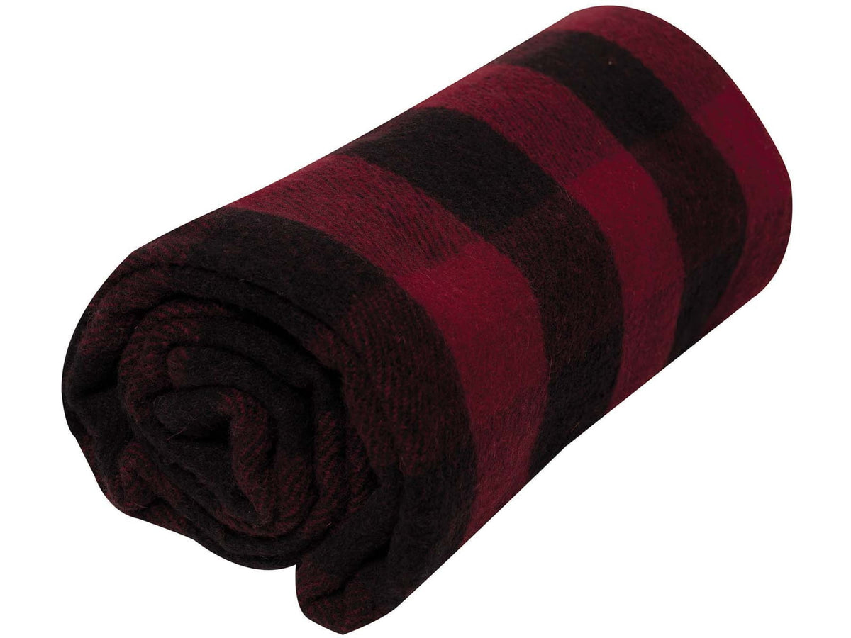 Rothco Plaid Wool Blanket 62in x 80in Red Plaid 1146-RedPlaid