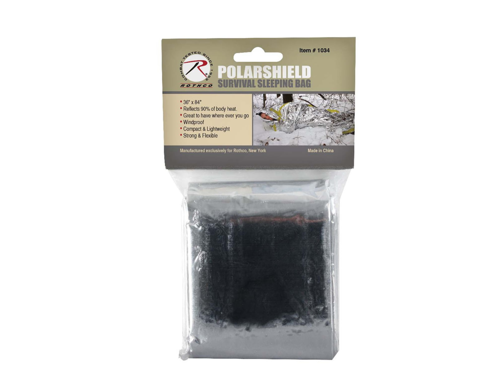 Rothco Polarshield Sleeping Bag Style Survival Blanket 1034