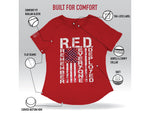 Rothco R.E.D. Remember Everyone Deployed T-Shirt - Women's Red Small