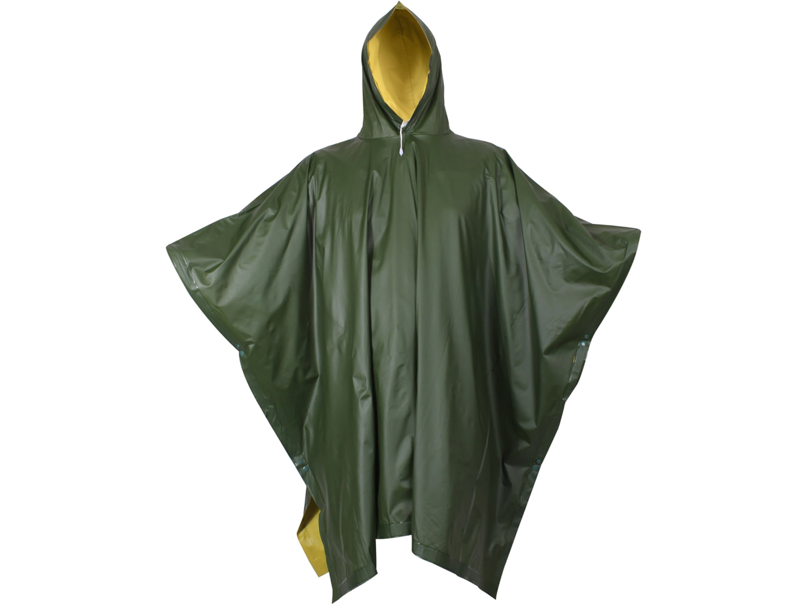 Rothco Reversible Rubberized Poncho Olive Drab/Yellow One Size 3624